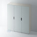 Painted, Flat Stainless Steel Insert J Groove Wardrobe Doors for IKEA PAX - Foxstow