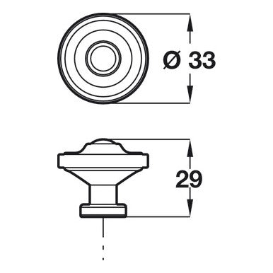 Ariel, Zinc Alloys, Knob