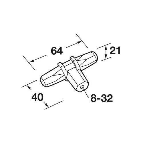 Carrione Zinc Alloy T Knob