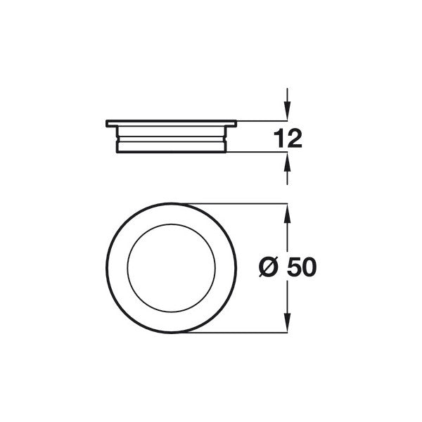 Indre, Zinc Alloy, Inset Handle