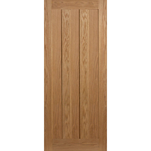 Solid Oak, Interior door, Interna Door, 3 panel door