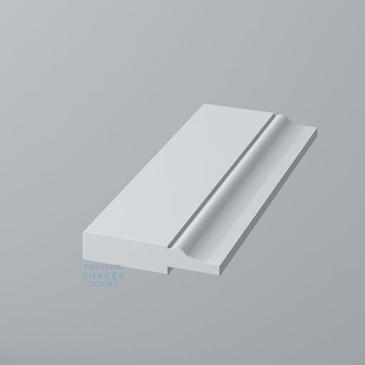 Detail: Primed Shaker Wardrobe Door with Ogee Mouldings