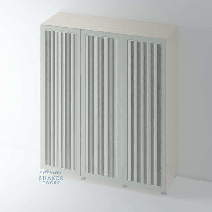 Painted, Single Panel Reeded Shaker Wardrobe Door