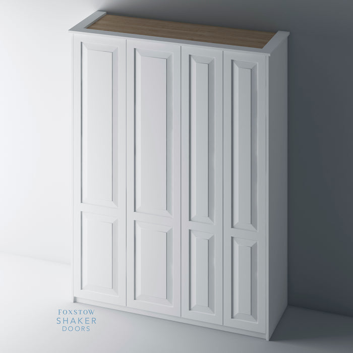 Primed, Shaker Style with Raised Panel PAX Set