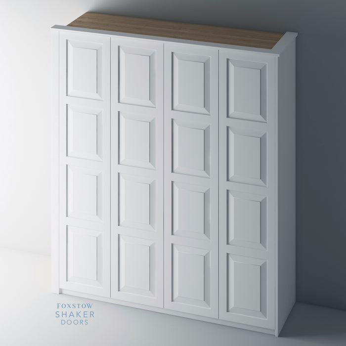 Primed, Shaker Style with Raised Panel PAX Set