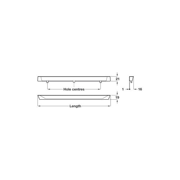 Sintesi, Zinc Alloy, Inset Handles